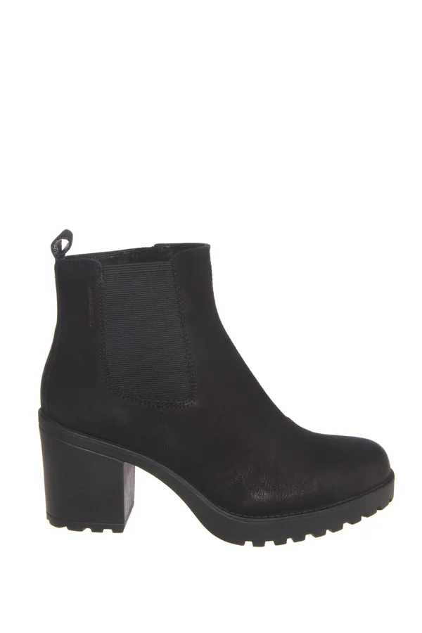 Vagabond Grace Mid Heel Ankle Boot - Black