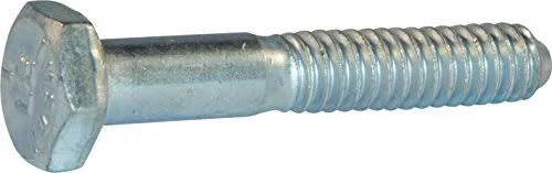 1/2-20 x 5 Grade 5 Hex Cap Screw Zinc Plated Domestic USA (125)