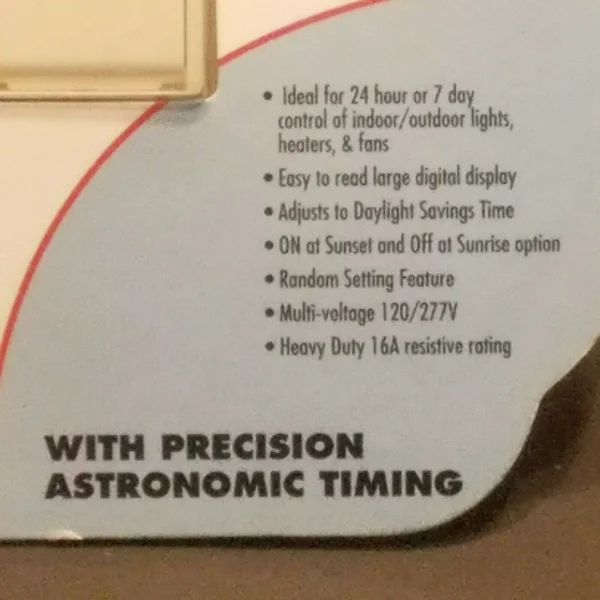 Tork SS700ZA Sunset In-Wall Timer - Light Almond