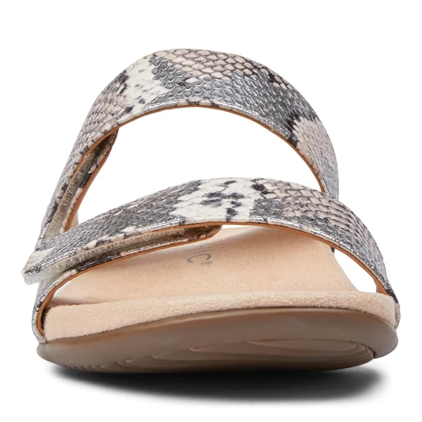 Vionic Randi Women's Slide Orthotic Sandal Silver Boa - 11 Wide