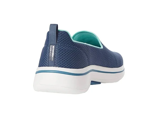 Skechers Women's GOwalk Arch Fit - Grateful Slip-On Walking Shoes - Blue, 5.5