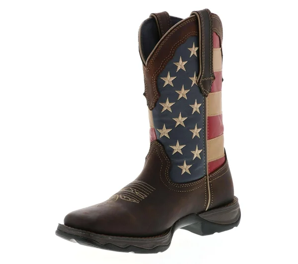Durango Lady Rebel Patriotic Women's Pull-On Western Flag Boot 6.5