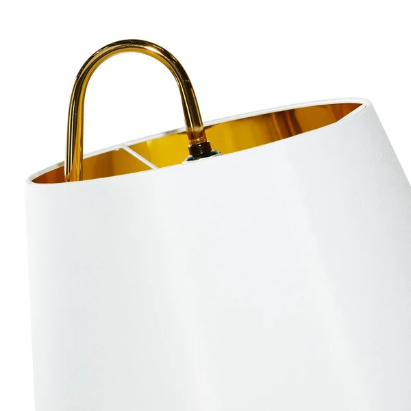Modern White and Gold Metal Floor Lamp 16x22 W x 60x22 H - 16 x 16 x 60 - Black