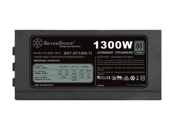 Silverstone SST-ST1300-TI 1300W ATX12V 80 Plus Titanium Cert