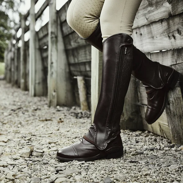 Dublin Evolution Side Zip Half Chaps - Black