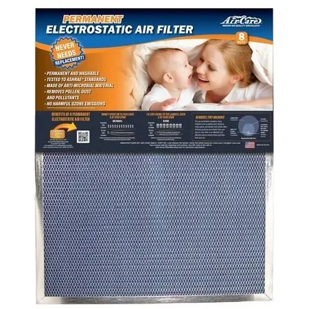 Air-Care 18x22x24x22x1x22 Electrostatic Air Filter - MERV 8