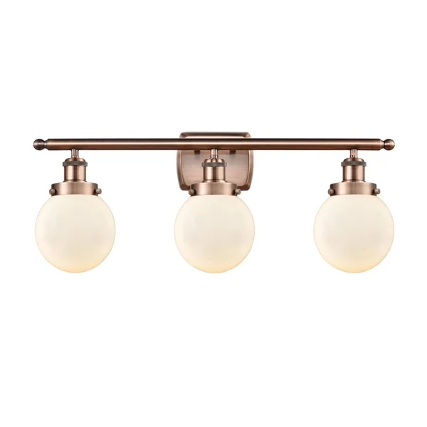 Innovations Lighting 916-3W-BK-G201-6-LED Beacon-10.5W 3 LED Bath