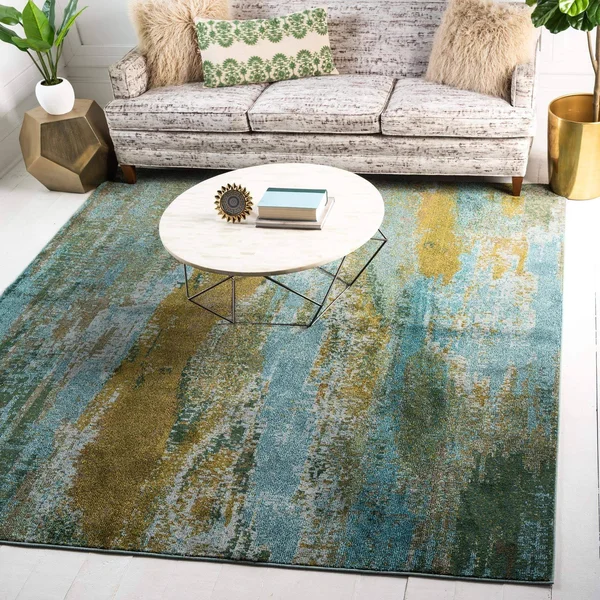 Lilly Jardin Rug 7x10 - Turquoise