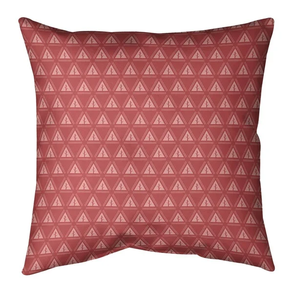 Porch & den Caitlin Monochrome Minimalist Tree Pattern Throw Pillow - 18 x 18 - Purple - Synthetic Fiber