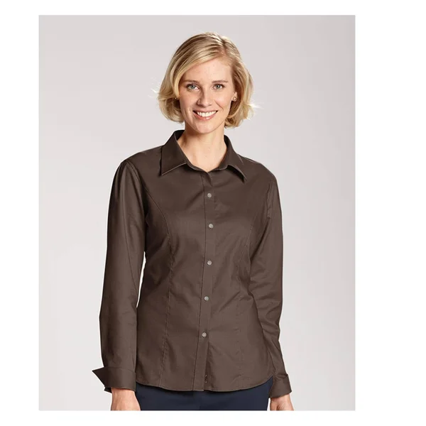 Cutter & Buck Women's Monarch Long Sleeve Epic Easy Care Nailshead