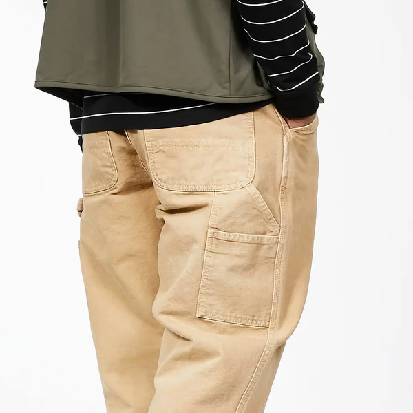 Carhartt WIP Single Knee Pant Dearborn Canvas, 12 oz - Dusty H Brown Worn Canvas - 38/34 - Men