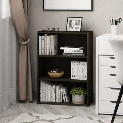 Higgin 31.5x22 H x 23.6x22 W Standard Bookcase Wade Logan Color: Espresso