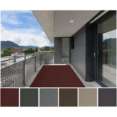 5'x7' Barnside - Indoor Outdoor Area Rug Carpet Runners with A Premium Fabric Finished Edges, Size: 5' x 7', Red