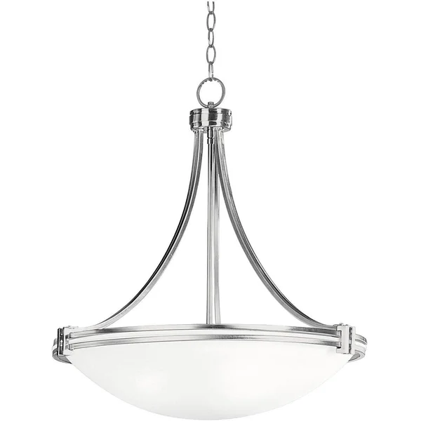 Possini Euro Design Deco Nickel 24 1/4x22 Wide Pendant Light