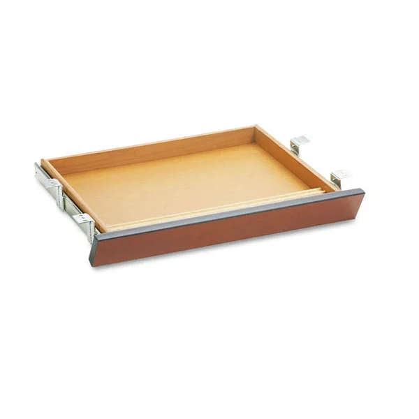 HON Laminate Angled Center Drawer, 22W x 15 3/8d x 2 1/2h, Cognac