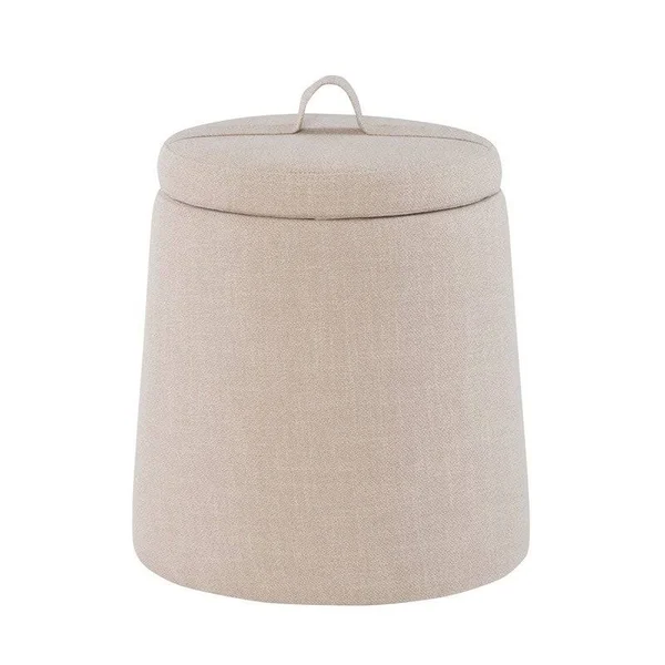 Linon Home D閏or Paddy Storage Ottoman - Beige Fabric