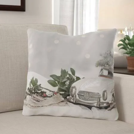 Plemons Christmas Indoor/Outdoor Canvas Throw Pillow The Holiday Aisle