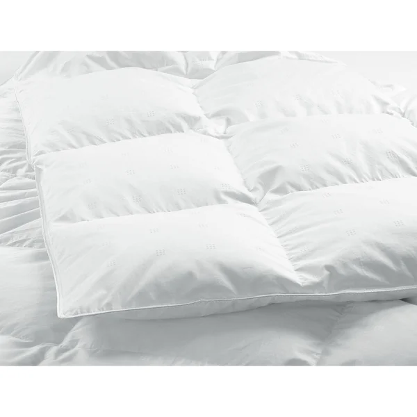 Highland Feather 700 Loft White Down Montpellier Duvet/Comforter All-Seasons Fill 500TC Cotton Casing with Corner Ties - Califor