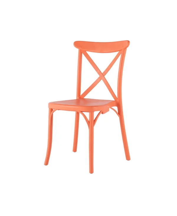 Stackable x Dining Chair - Set of 2 - Coral