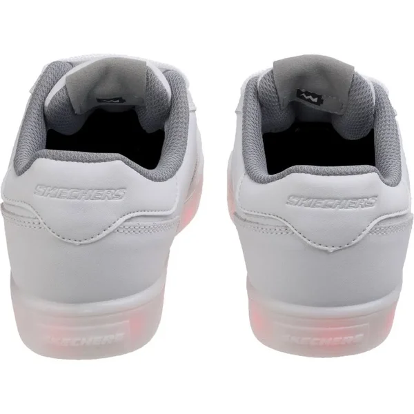 Skechers Kids Boys Energy Lights elate Sneaker, White