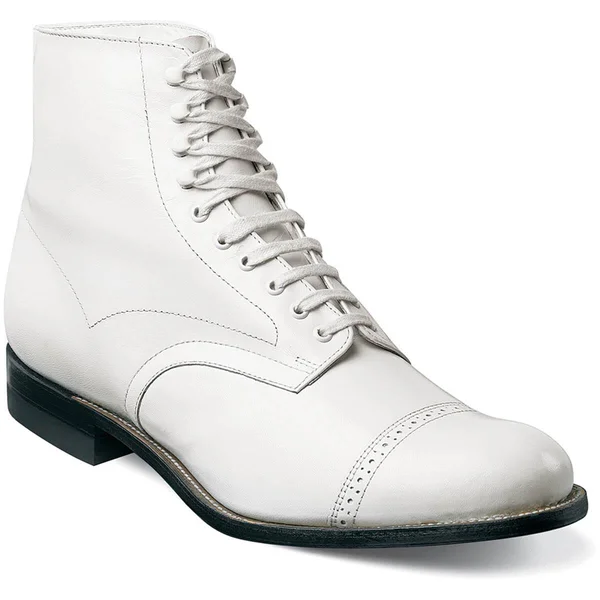 Stacy Adams Men's Madison Ankle Boot - White