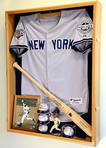 sfDisplay Extra Deep Jacket, Uniform, Jersey Shadow Box Display Case Cabinet w/98% UV PROT