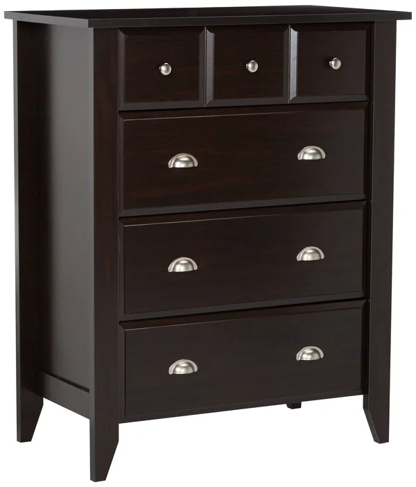 Sauder Shoal Creek 4 Drawer Chest - Jamocha Wood