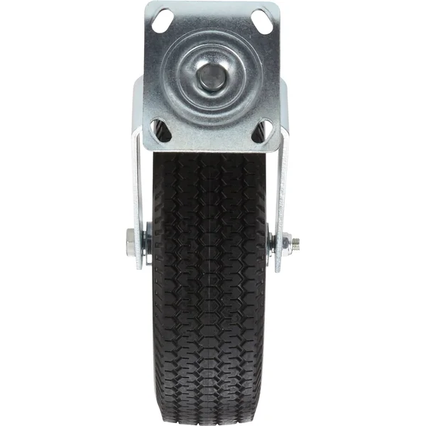 Strongway 12inch Swivel Flat-Free Solid Polyurethane Caster - 450-Lb. Capacity - Sawtooth Tread 22207008