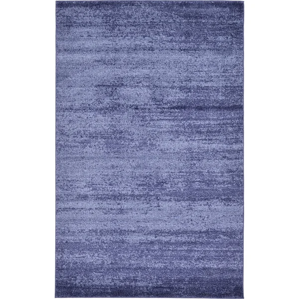 Unique Loom Charlotte Del Mar Area Rug - 5& x 8& Navy Blue