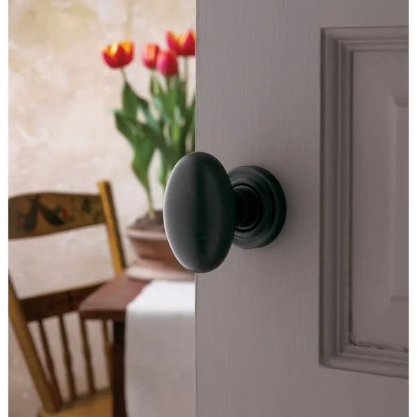 Baldwin Estate Oil Rubbed Bronze Half-Dummy Egg Door Knob 5025.IDM
