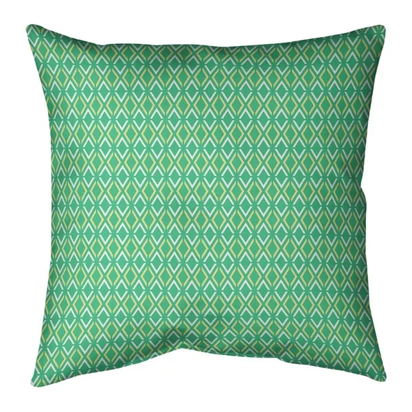 Two Color Arrow Diamonds Throw Pillow - 20 x 20 - Purple & Pink - Cotton