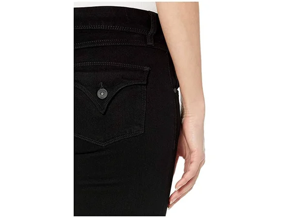 Hudson Jeans Collin Mid-Rise Skinny Jean - Black - 27