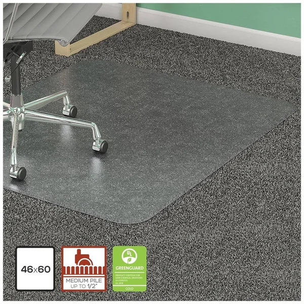 Lorell Plushmat Chair Mat - Clear