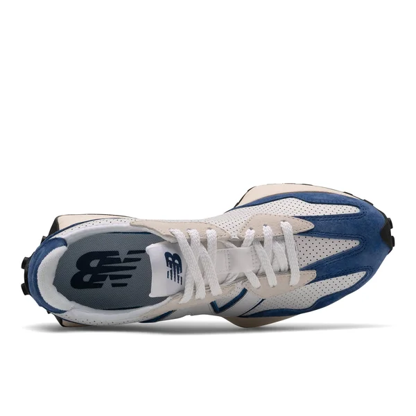 New Balance Men's 327 - White/Blue (Size 10)
