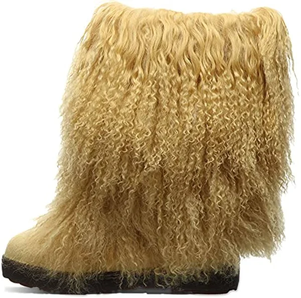 Bearpaw Women's Boetis Boots - Yellow, Size 5
