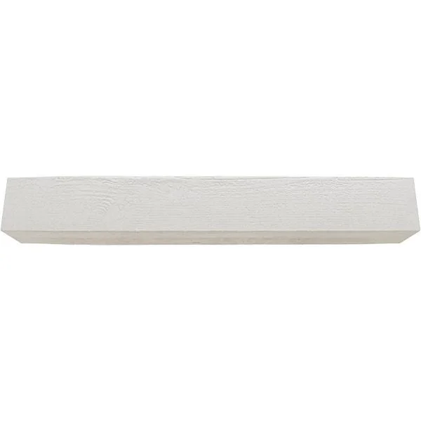 Ekena Millwork MANURS06X08X84UN 6x22H x 8x22D x 84x22W Rough Sawn Faux Wood Fireplace Mantel - Factory Prepped, Ready for Paint