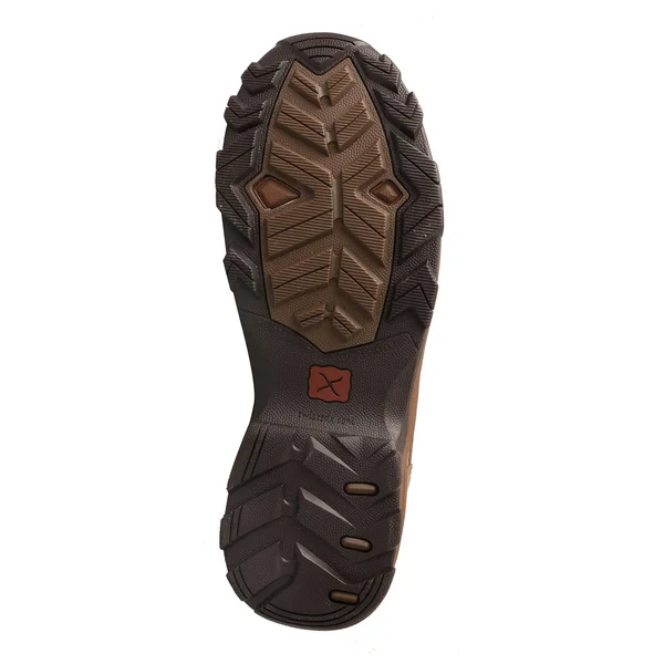 Twisted x Men's MHK0008 Hiker Boot, Woven Brown/Bomber Leather