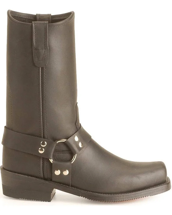 Double-H Men's Barry Black Boots - Size 7.5