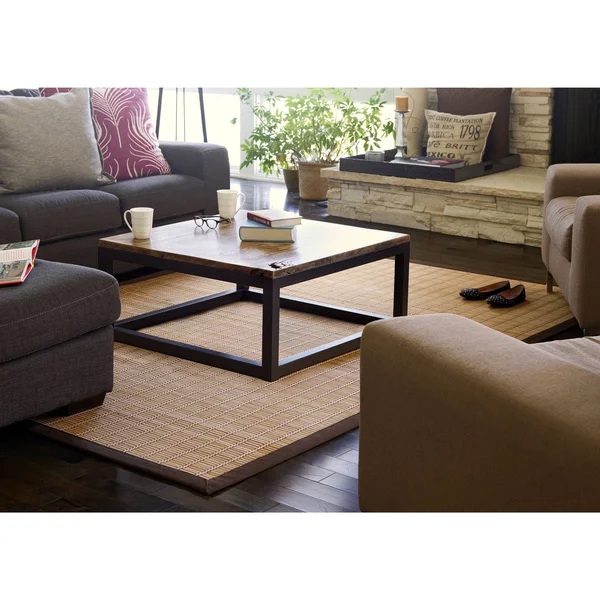 Anji Mountain 6& x 9& Pearl River Bamboo Rug