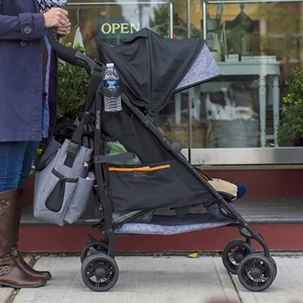 Summer Infant 3Dtote Convenience Stroller, Black/Grey