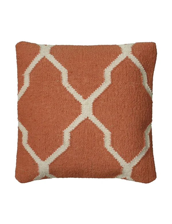 Rizzy Home Orange Pillow Cover