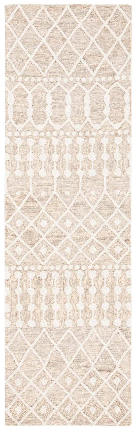 Blossom Collection BLM115B Rug Beige, Ivory, Runner 2&-3x22 x 9&