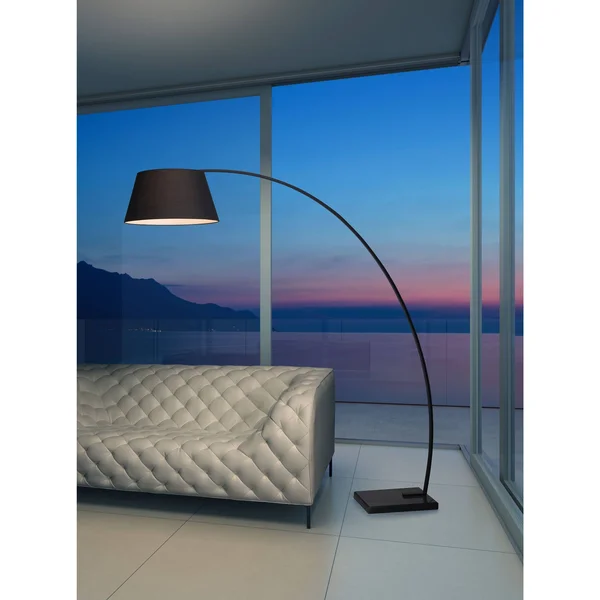 Zuo Modern Vortex Black Floor Lamp
