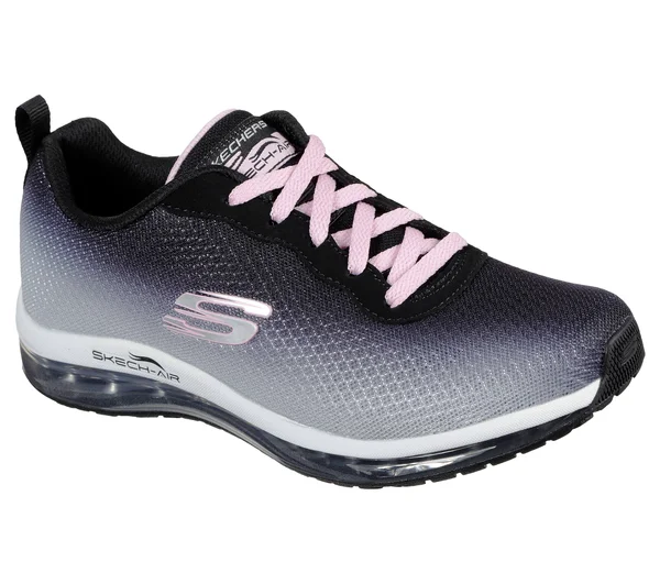 Skechers Girls& Skech-Air Element Sneaker - Black/Light Pink