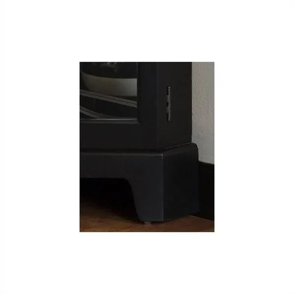 Pulaski Oxford Black Corner Curio