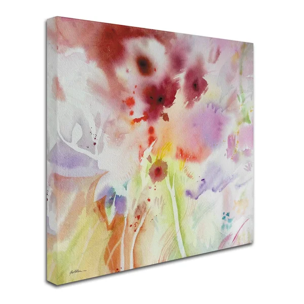 Trademark Fine Art 'Garden Impressions 3' Canvas Art by Sheila Golden, Size: 35 x 35