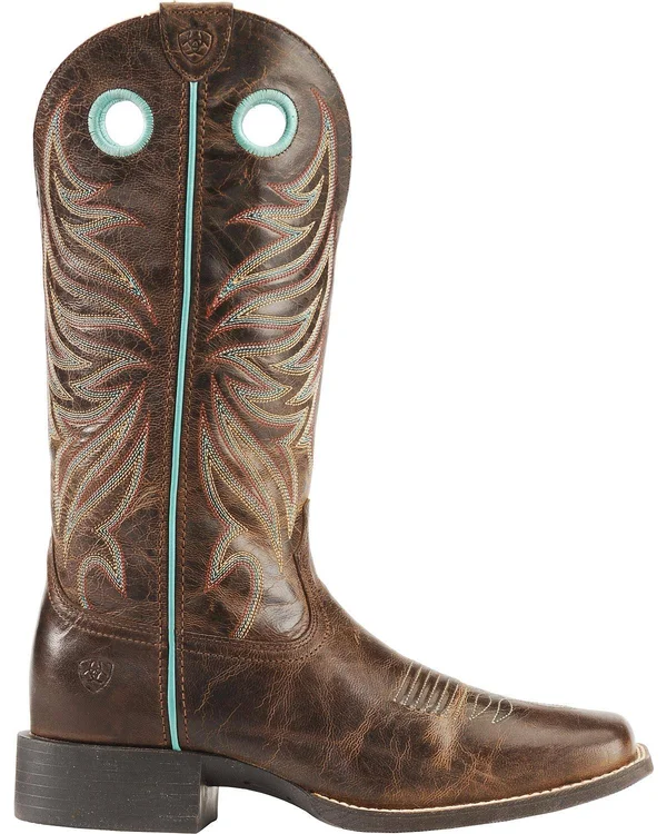 Ariat Women's Round Up Ryder Boot - Sassy Brown B, 6