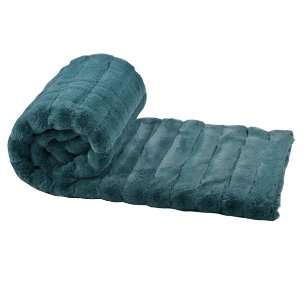 Boon Solid Color SuperMink FauxFur Throw with Sherpa Backing (60x22 x 80x22 - Jester Red)