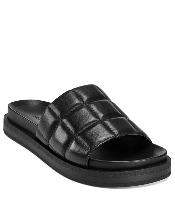 Women's Aerosoles Leila Slide Sandal - Size 6.5 M - Black