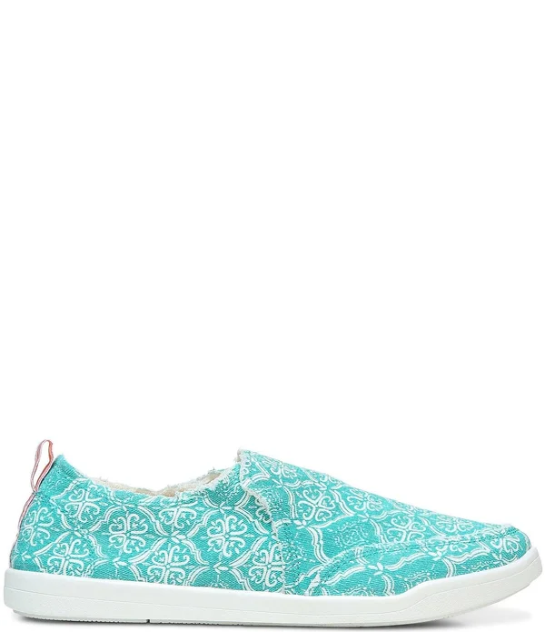 Vionic Malibu Mosaic Canvas Washable Slip-On Sneakers - 10m
